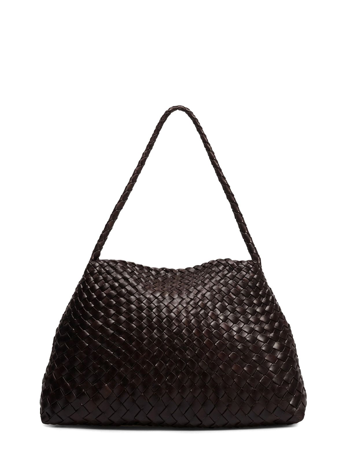 santa maria woven shoulder bag dark brown bags - women DRAGON DIFFUSION