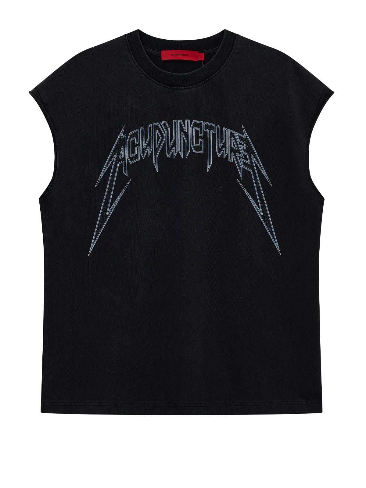 sleeveless studded metal black