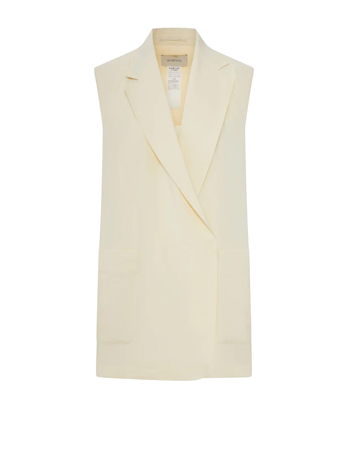 jacket sleeveless yellow 