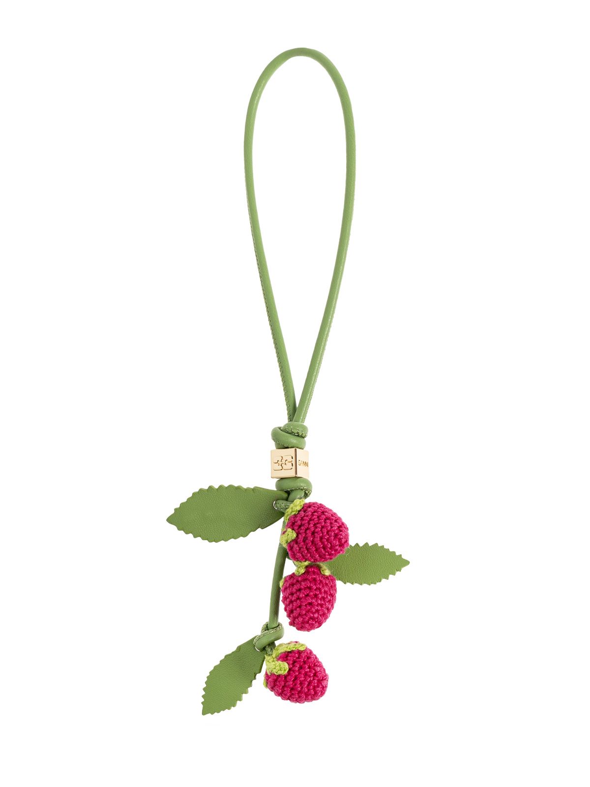 charm bag raspberry flower