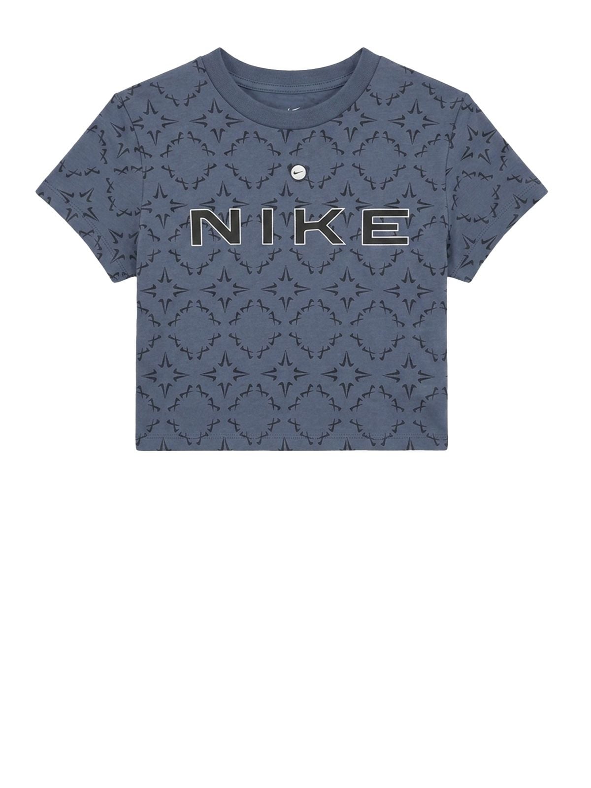 crop t-shirt blu