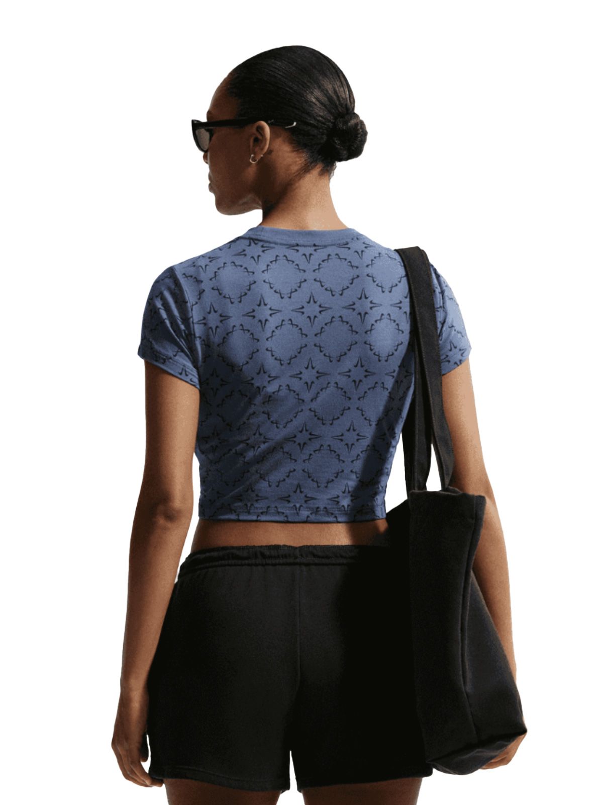 crop t-shirt blue NIKE