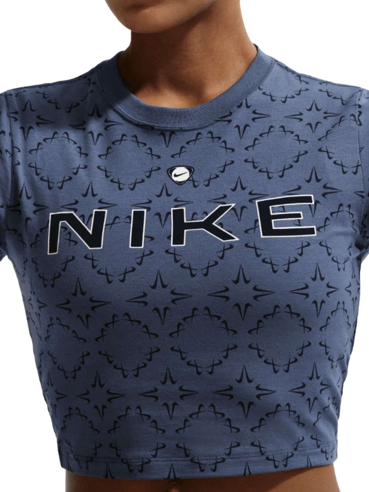 crop t-shirt blue NIKE