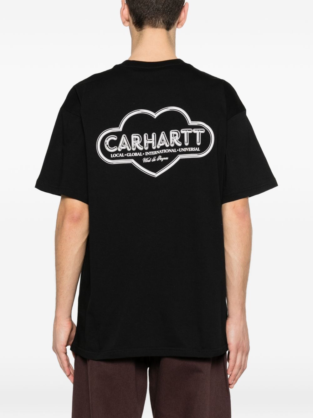 t-shirt cloud heart nera  CARHARTT WIP