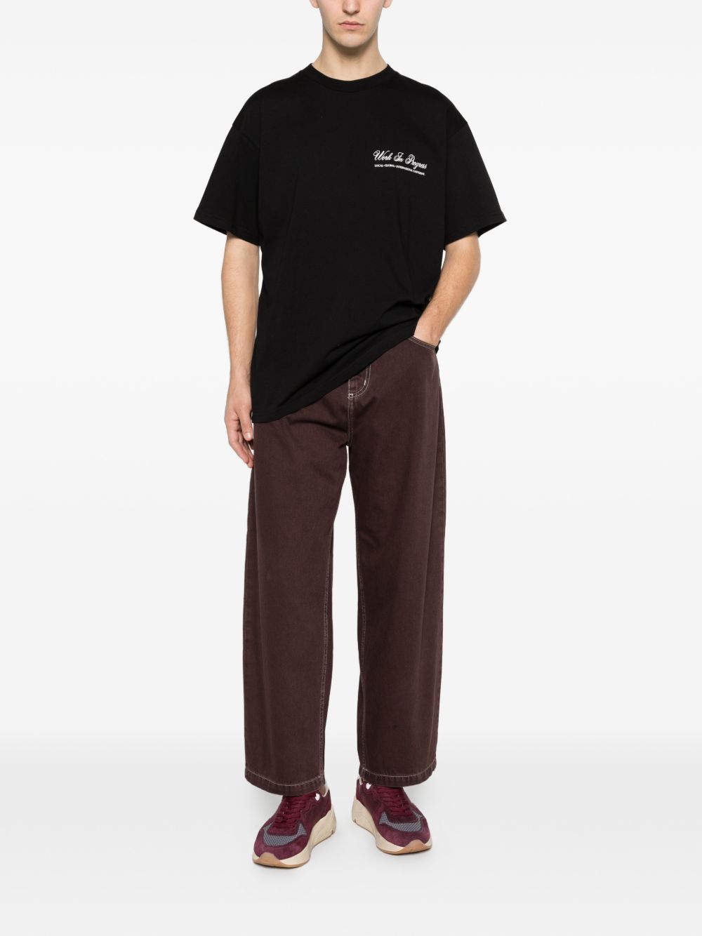 t-shirt cloud heart nera  CARHARTT WIP