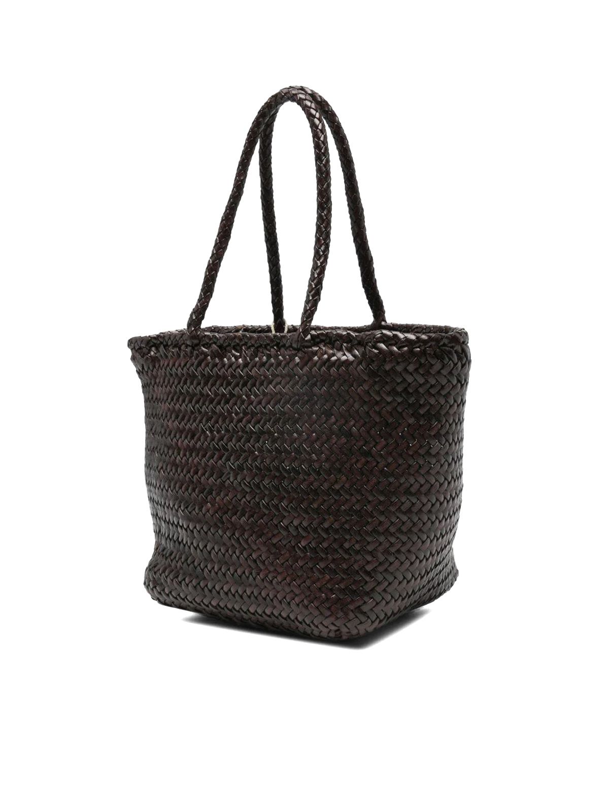 borsa grace cestino piccolo marrone DRAGON DIFFUSION