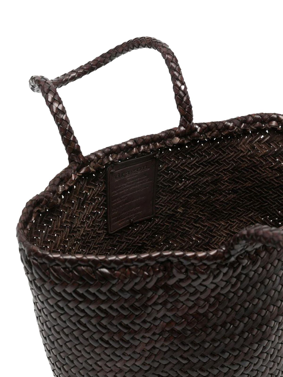 borsa grace cestino piccolo marrone DRAGON DIFFUSION