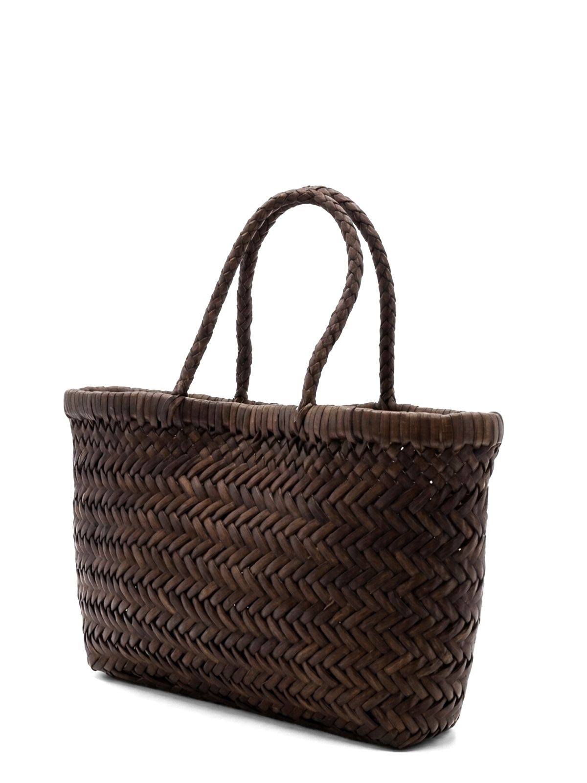 bag mini flat gora basket brown  DRAGON DIFFUSION