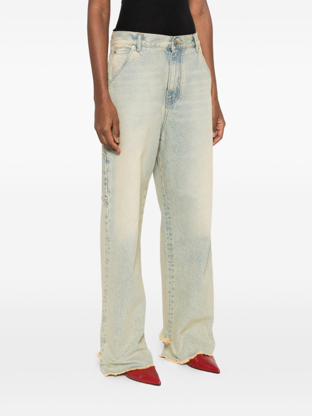 denim lisa belt adorned loose fit blue DARKPARK