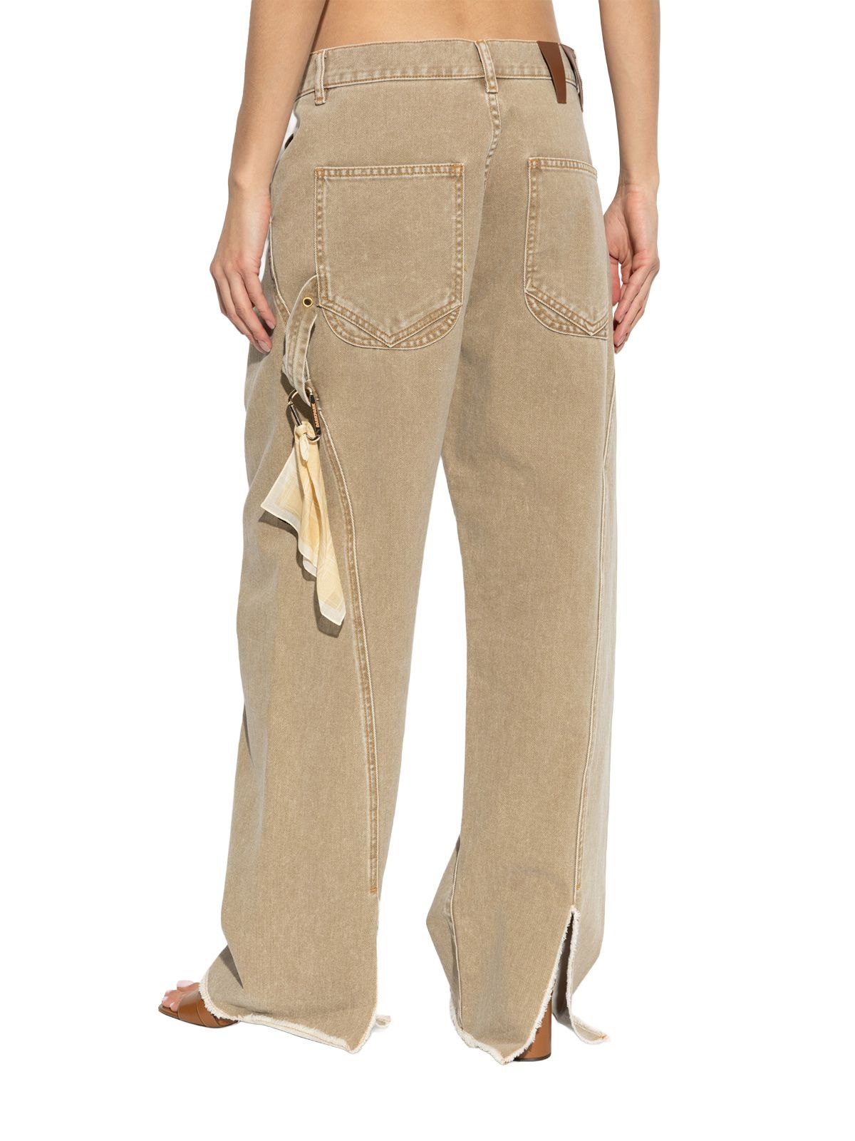 Jeans ampi con spacco sul fondo marrone chiaro DARKPARK