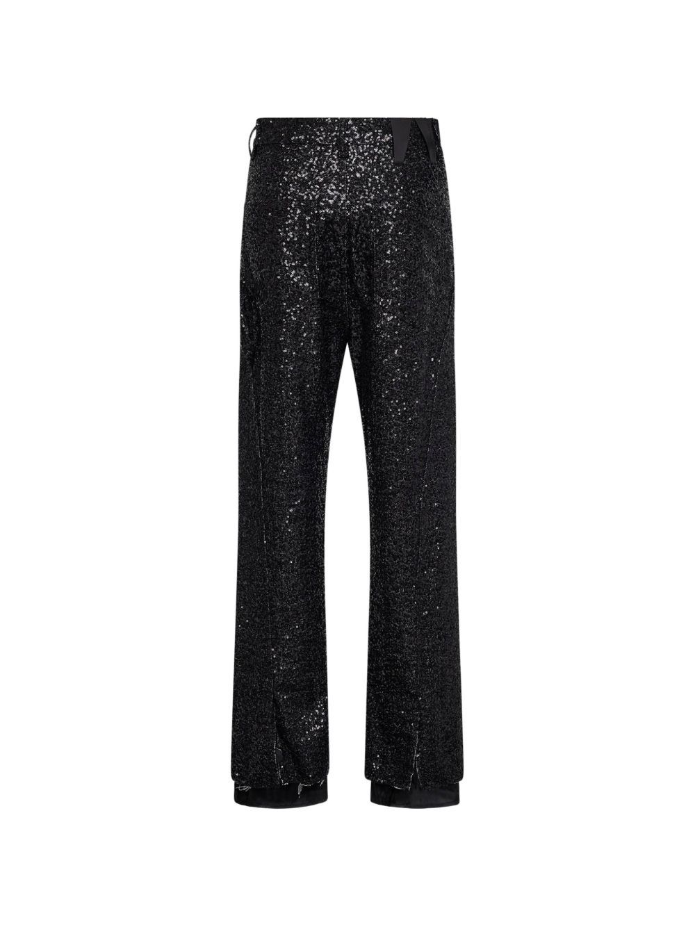 denim sienna paillettes ampio spacco laterale nero DARKPARK