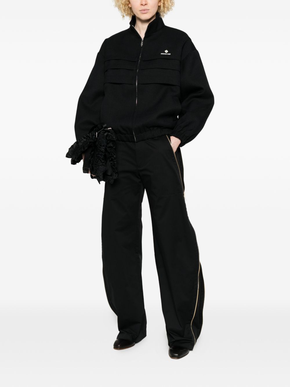 pants peggy zip barrel leg black DARKPARK