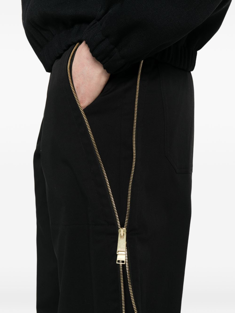 pants peggy zip barrel leg black DARKPARK