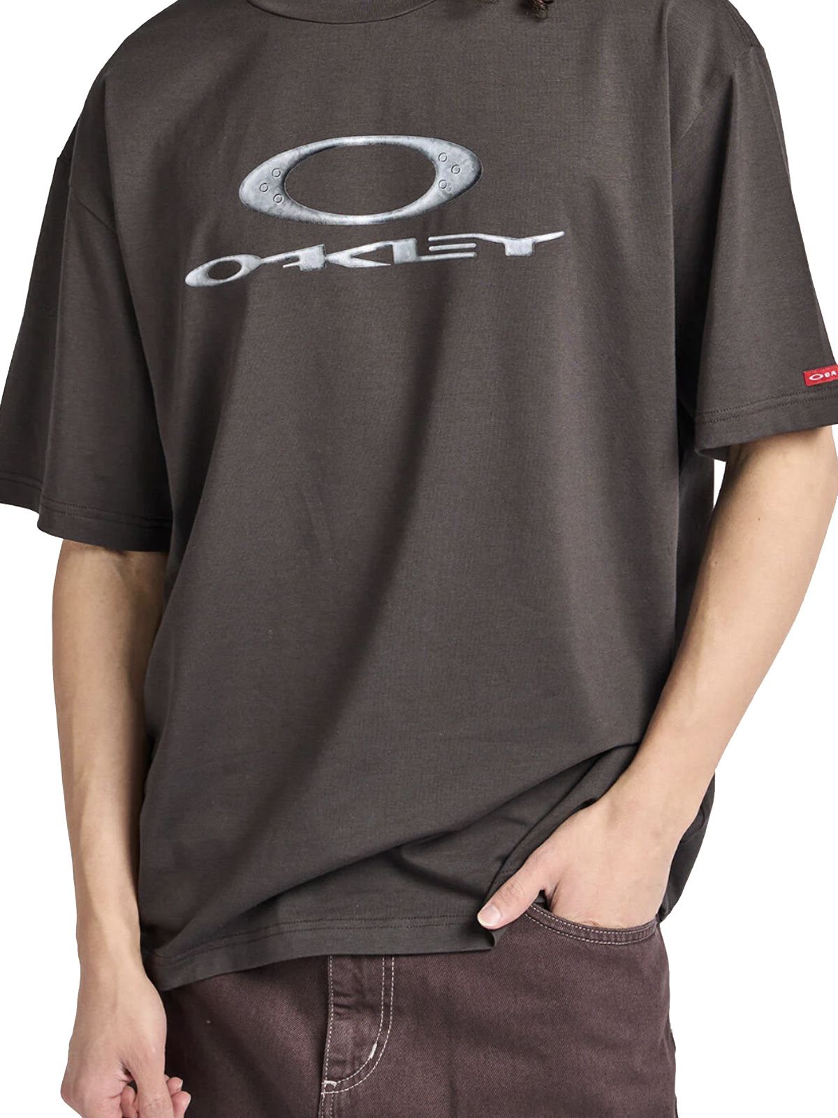 t-shirt new retro x-metal beige  OAKLEY
