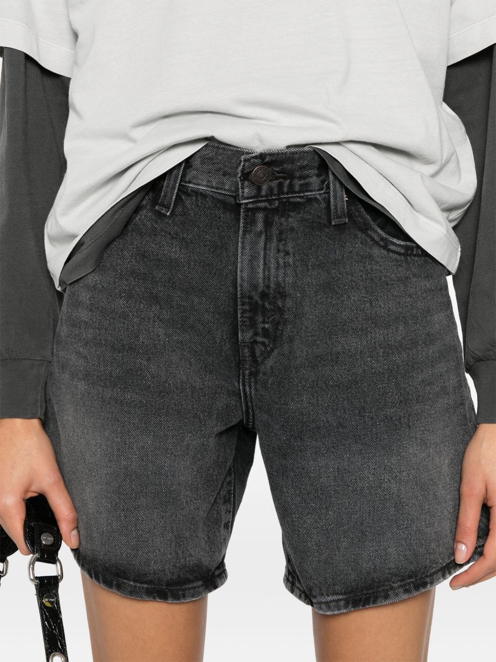 pantaloncini a vita alta neri  LEVI'S