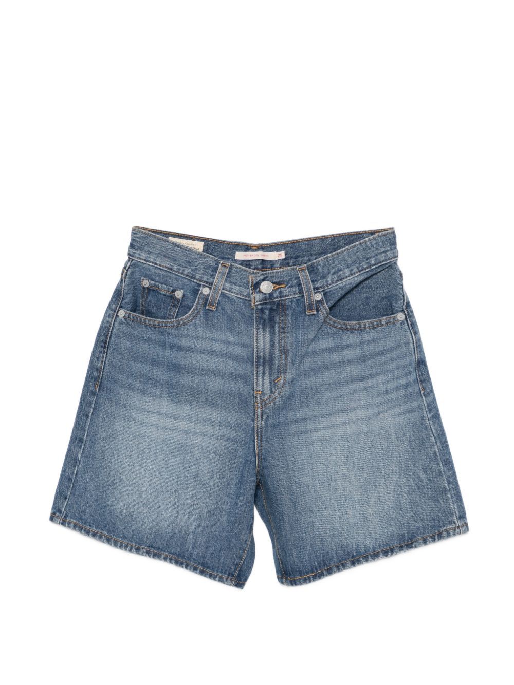 short jeans high baggy blue 