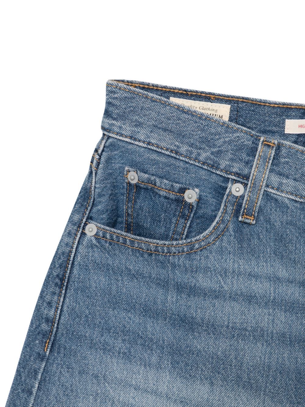 short jeans high baggy blue  LEVI'S