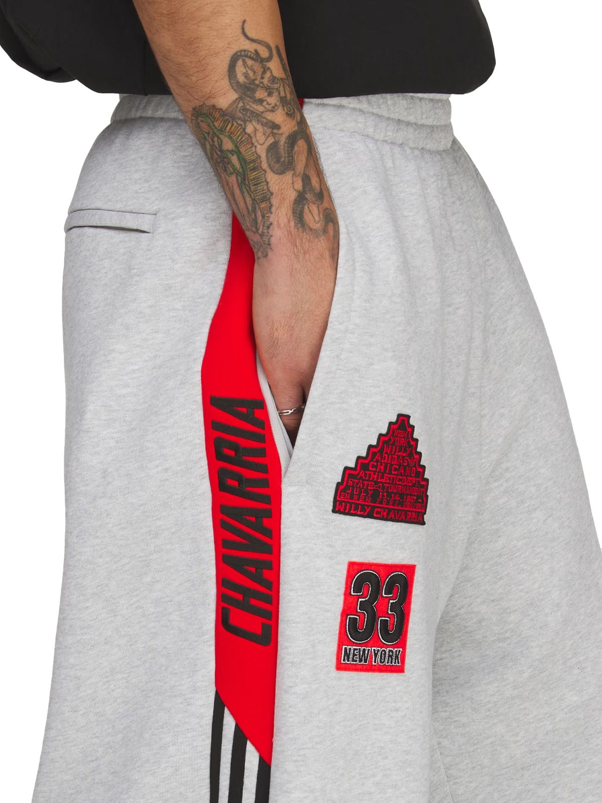 pantaloni da tuta ny grigi ADIDAS X WILLY CHAVARRIA