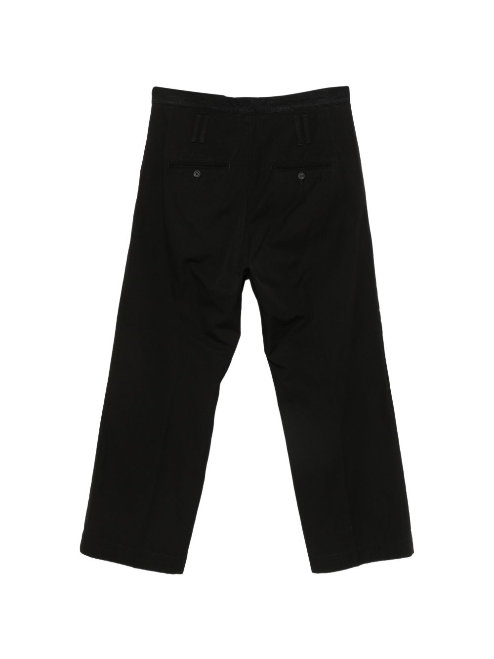 pantaloni trireme in cotone strutturato nero pantaloni - uomo NAMACHEKO