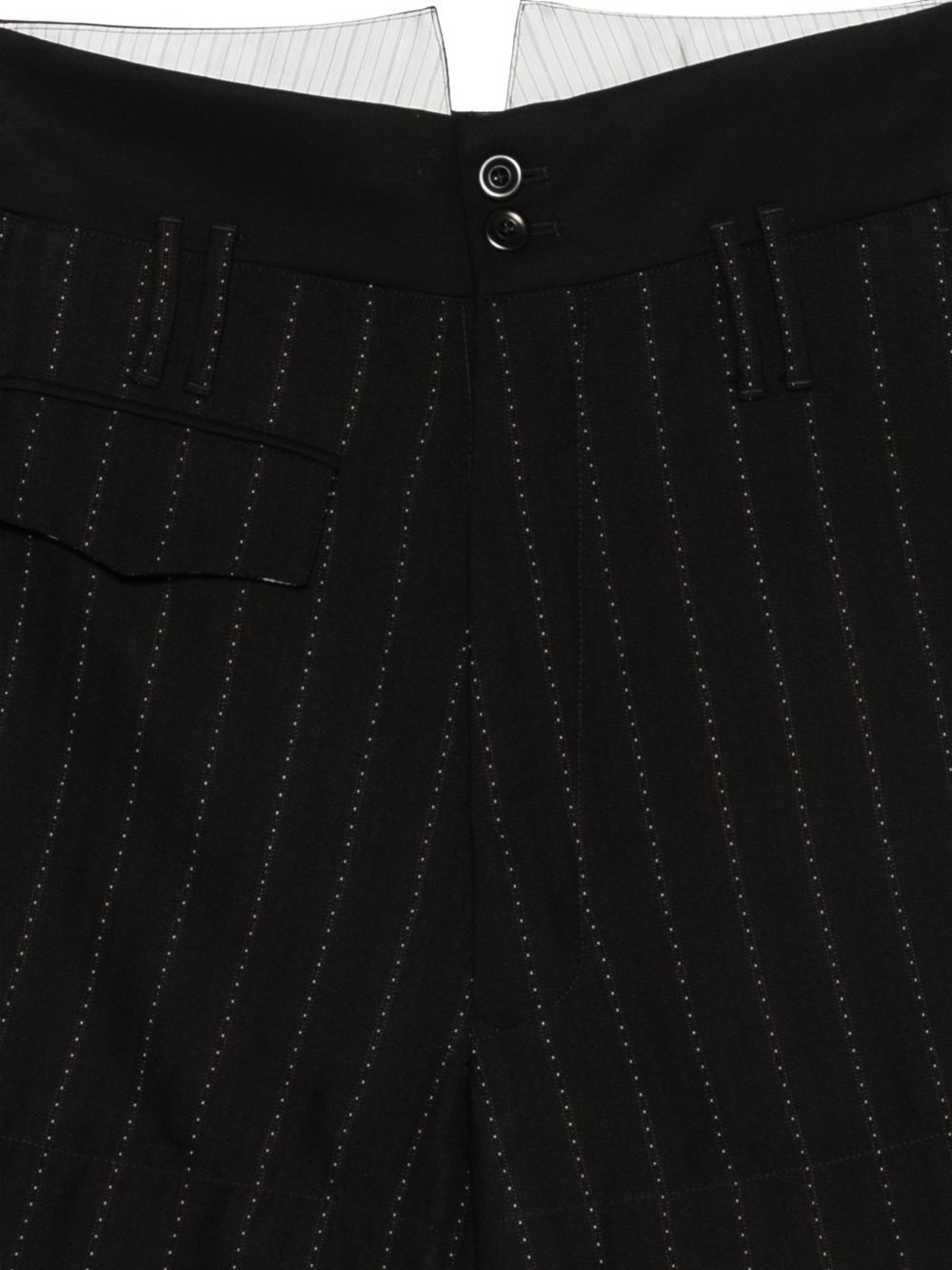 shorts sartoriali pan in misto lana nero bermuda - uomo NAMACHEKO