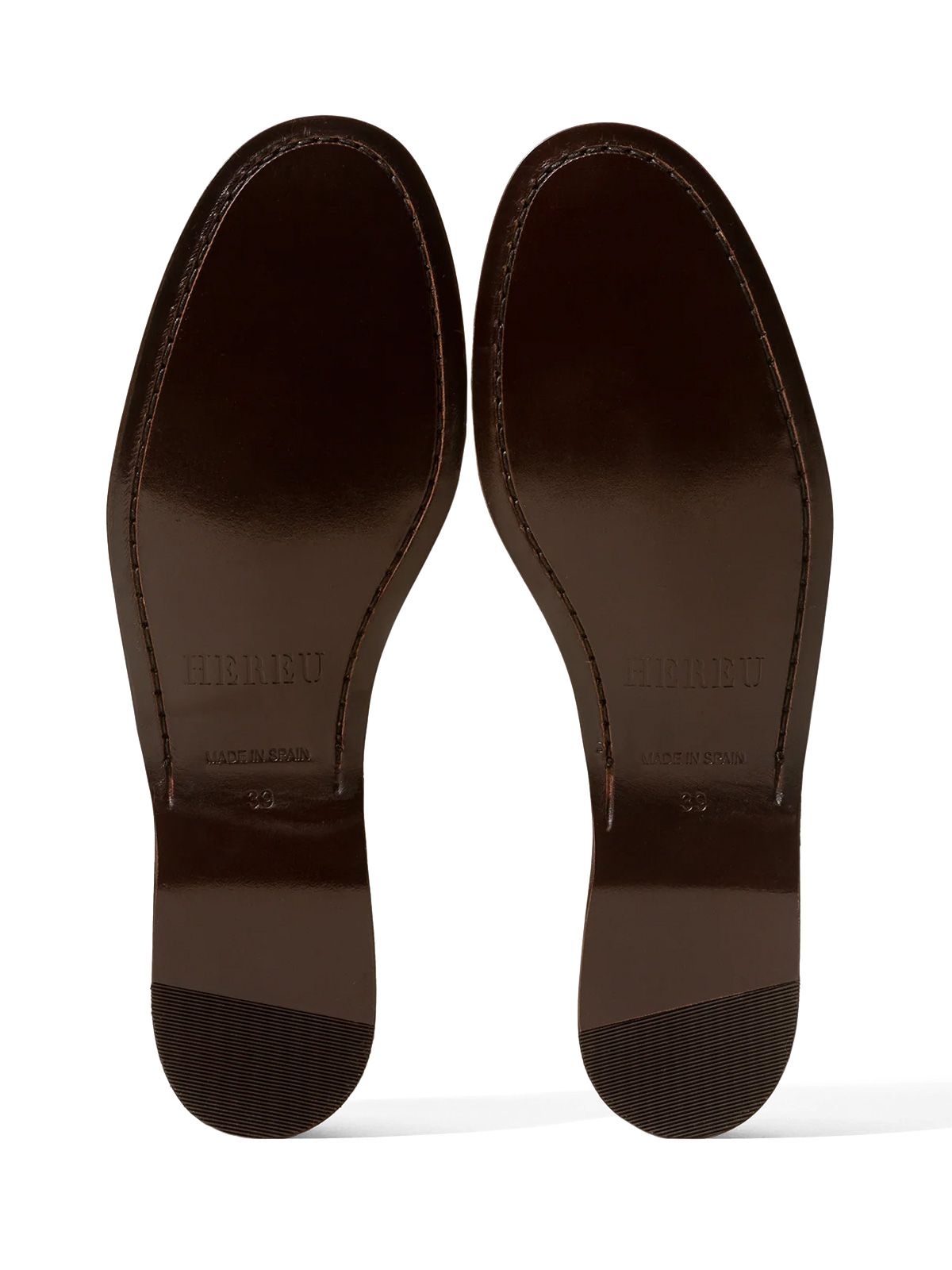 shoes braided seam pull on loafer  brown  HEREU