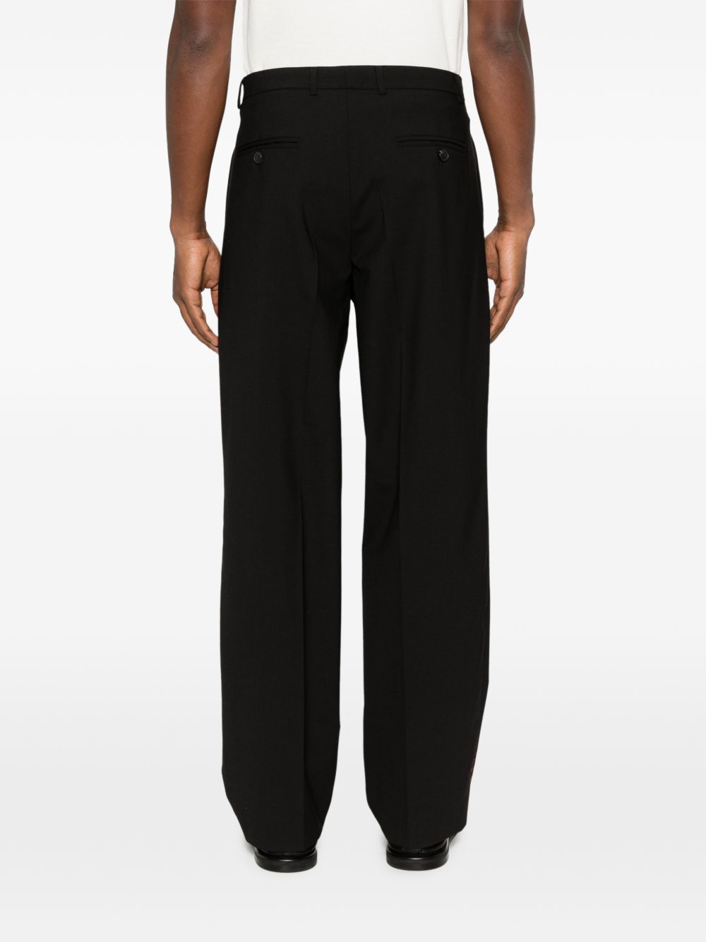 loose fit tailored trousers b6ab0041 a99 black trousers - men AMARANTO