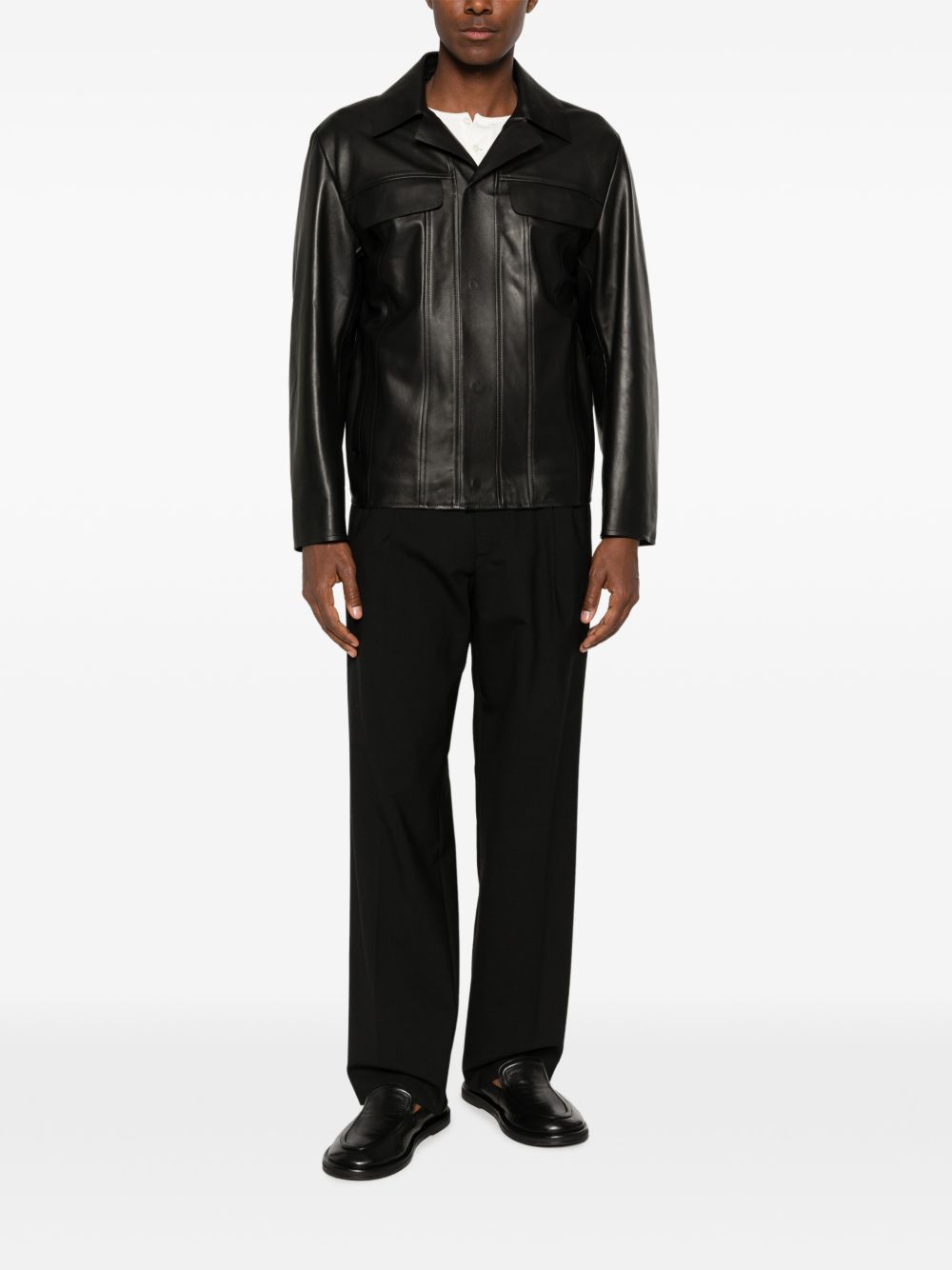 loose fit tailored trousers b6ab0041 a99 black trousers - men AMARANTO