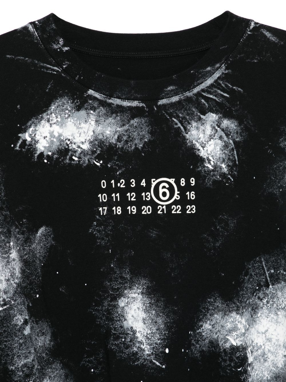 t-shirt nera  MM6 MAISON MARGIELA