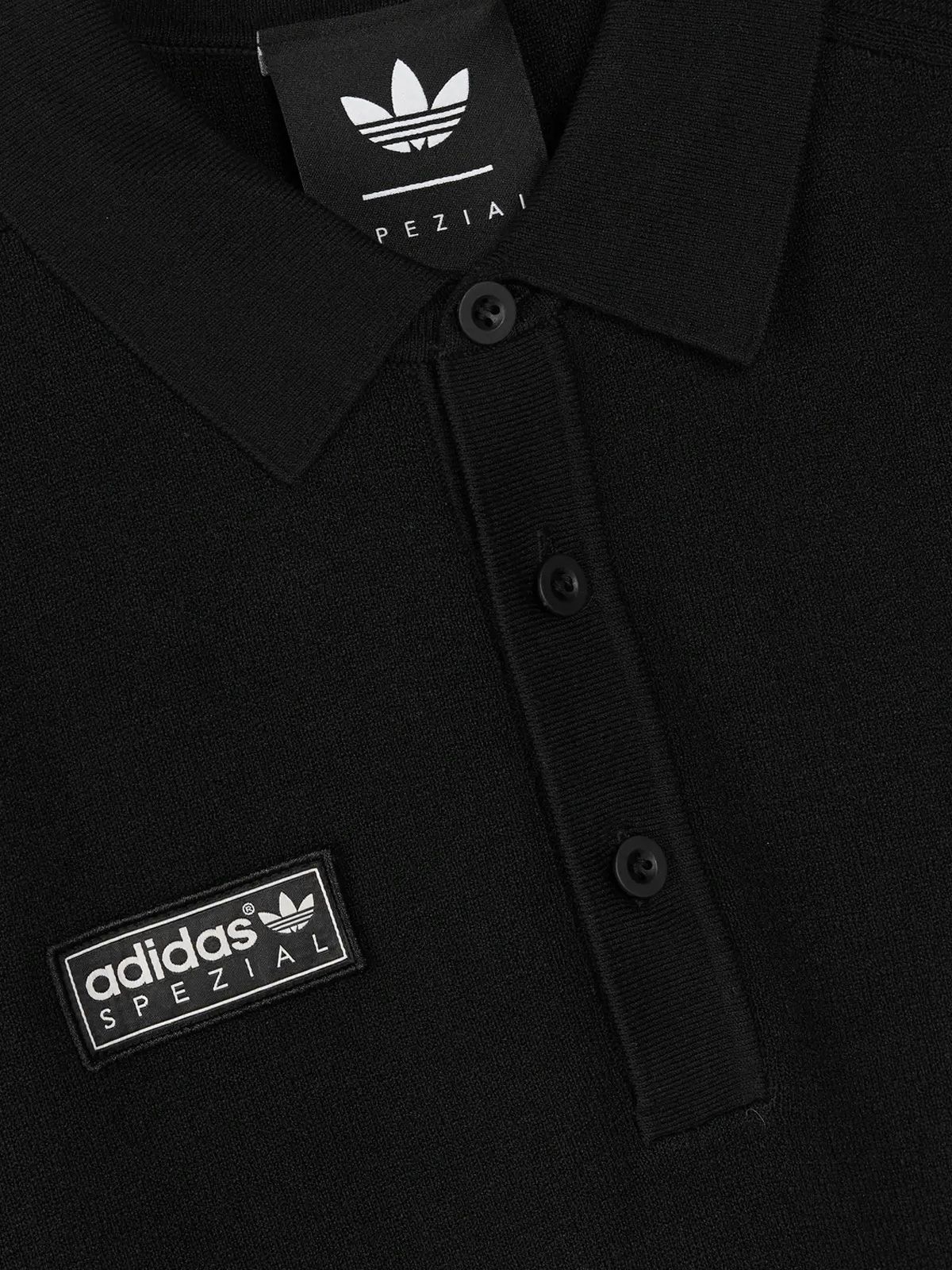 bispham spzl knit polo shirt kf6812 black polo shirt - men ADIDAS SPEZIAL