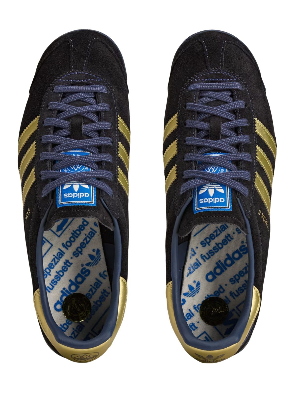 sneakers samoa ii spzl in pelle kk4219 tech indigo / matte gold sneaker - uomo ADIDAS SPEZIAL