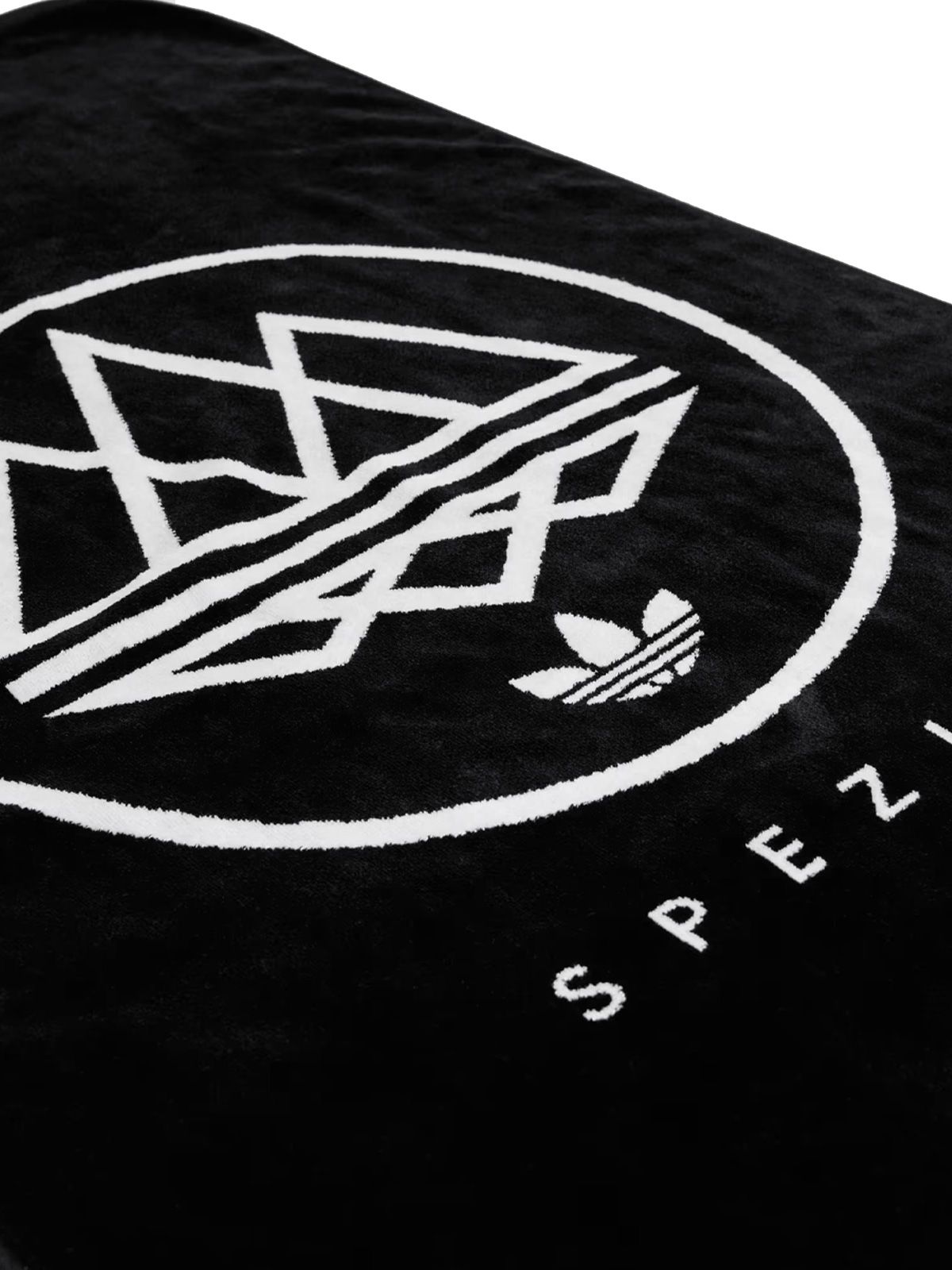 asciugamano in cotone mod trefoil kt0798 nero / bianco accessori - man ADIDAS SPEZIAL