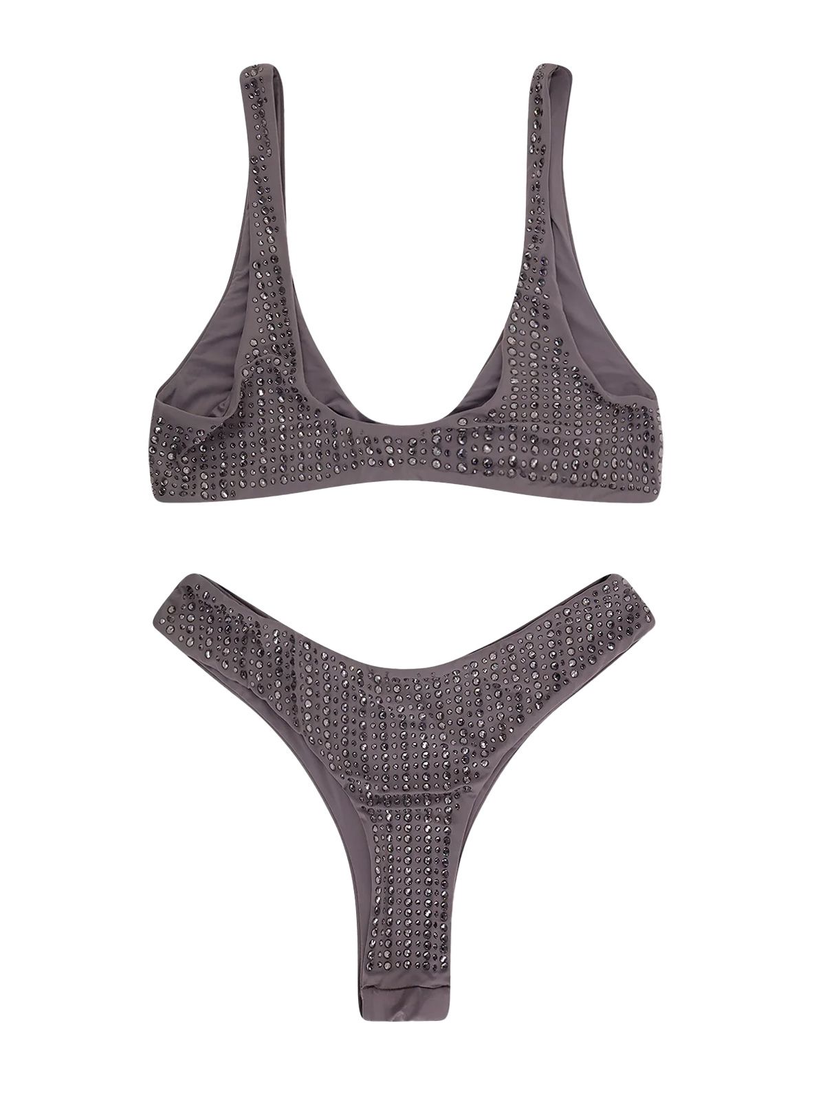 brassiere + high cut brazilian grey VENUJA