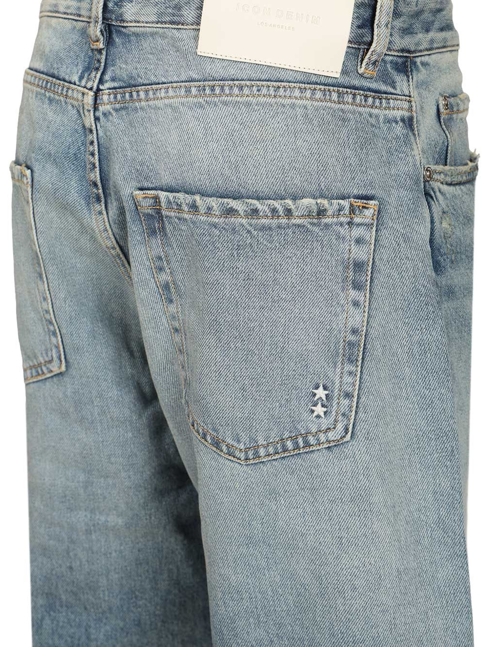 jeans denim will gamba larga smoke blue jeans - uomo ICON DENIM