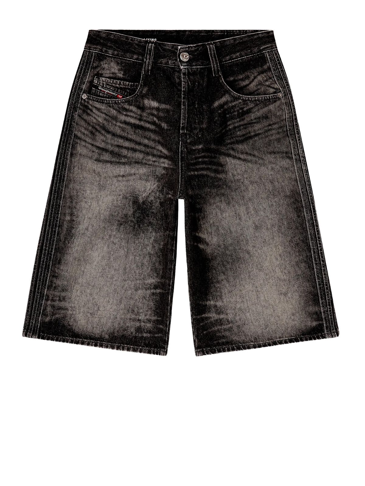 pantaloncini jeans neri 