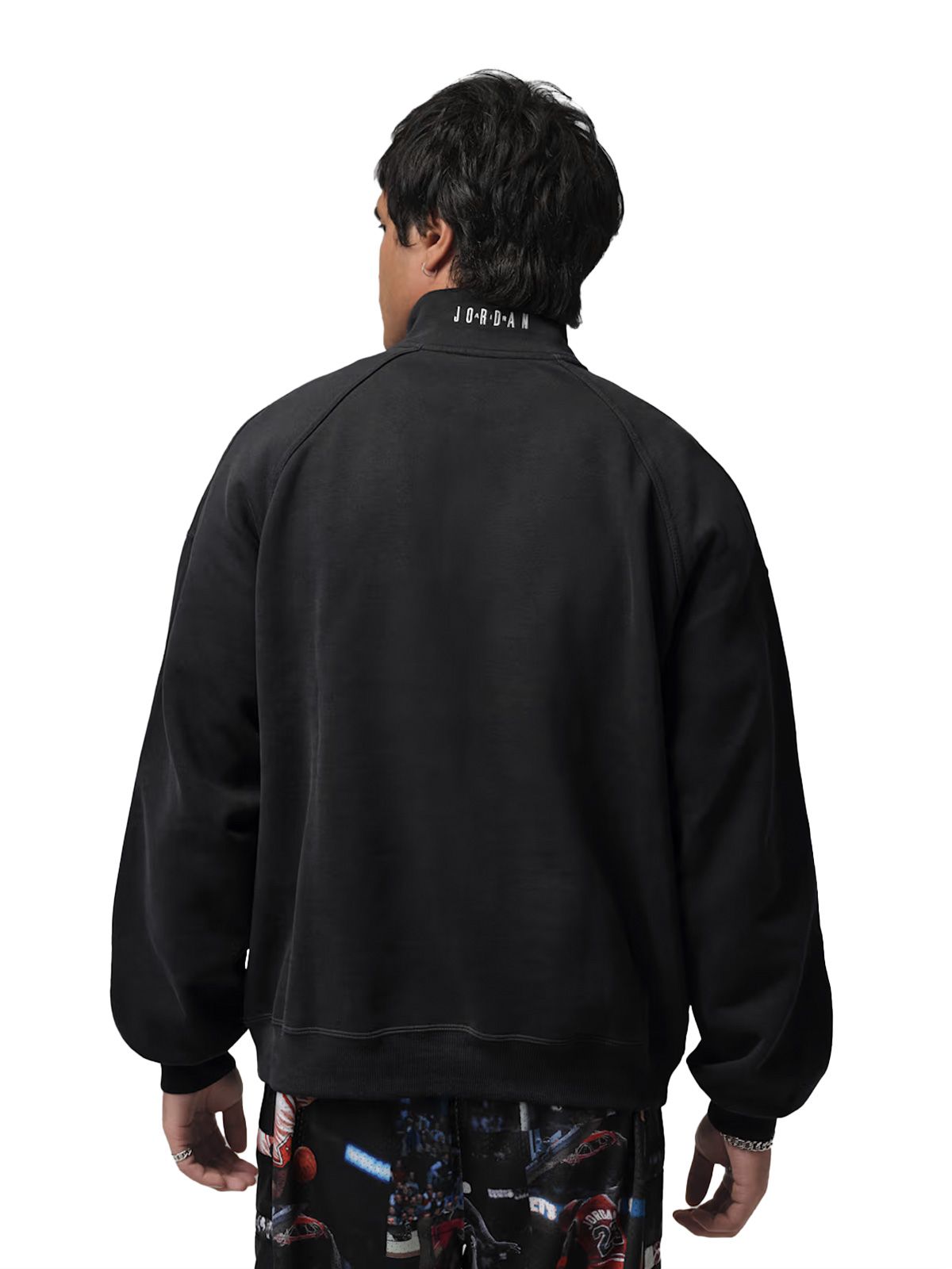 flight graphic fleece 1/4-zip sweatshirt black sweatshirt - men NIKE