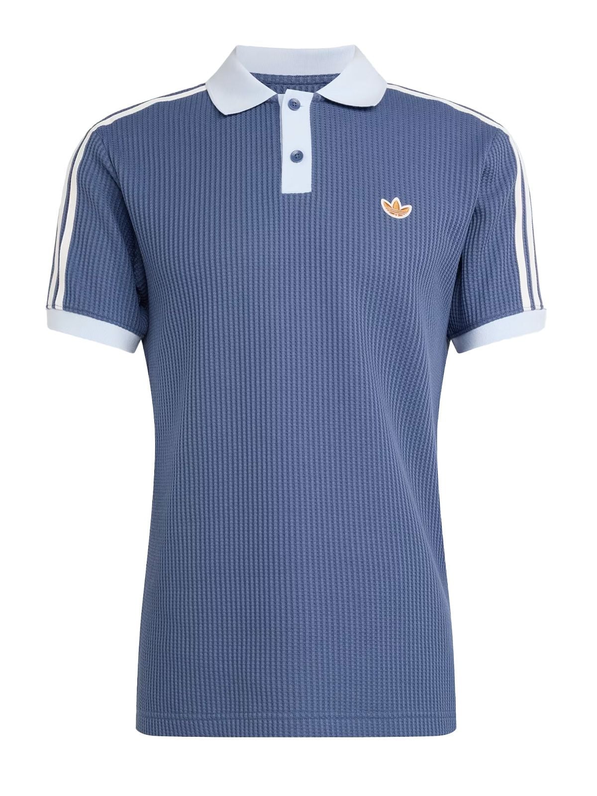 polo waffle blu 