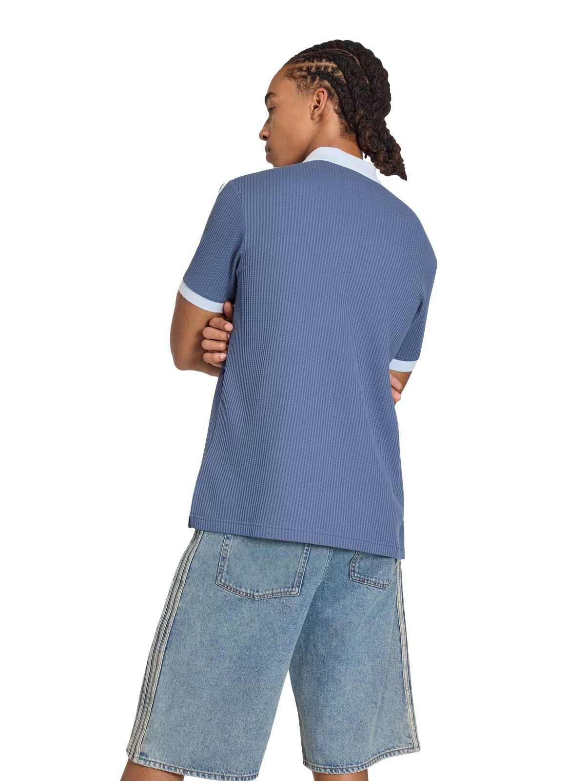 polo waffle blu  ADIDAS ORIGINALS