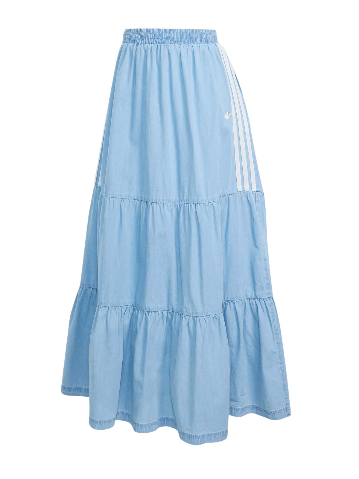 summer glow light-wash denim skirt ky8113 blue / white gonne - donna
