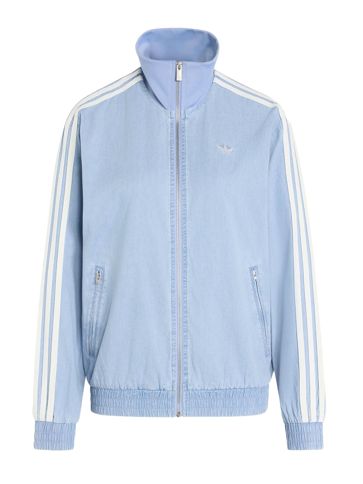 denim fb tracktop light blue outerwear - women