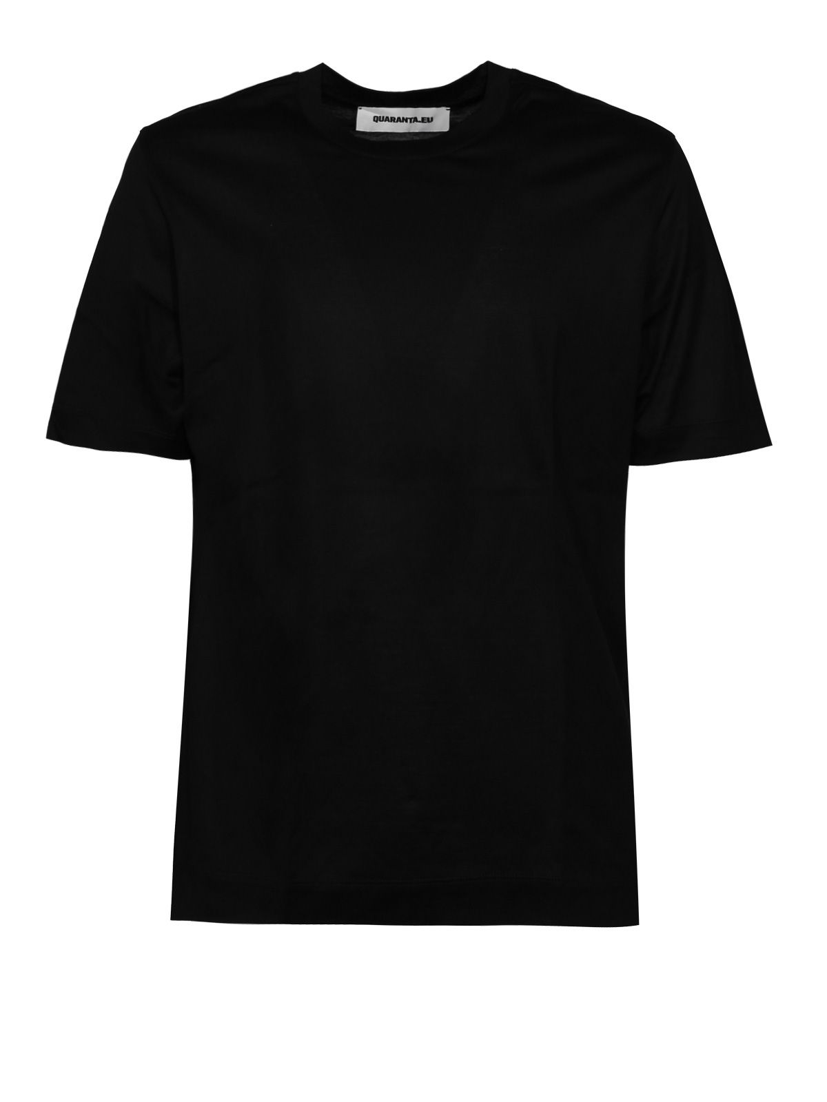 nm201 regular cotton t-shirt nero t-shirts - men