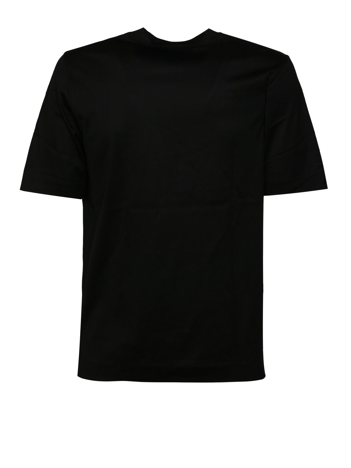 nm201 regular cotton t-shirt nero t-shirts - men QUARANTA.EU