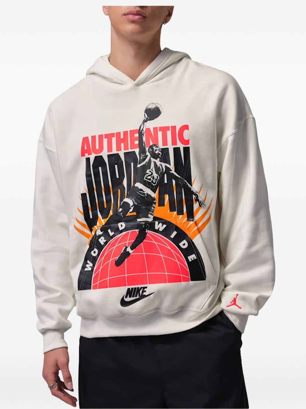 Felpa con cappuccio Jordan Brooklyn grigia NIKE