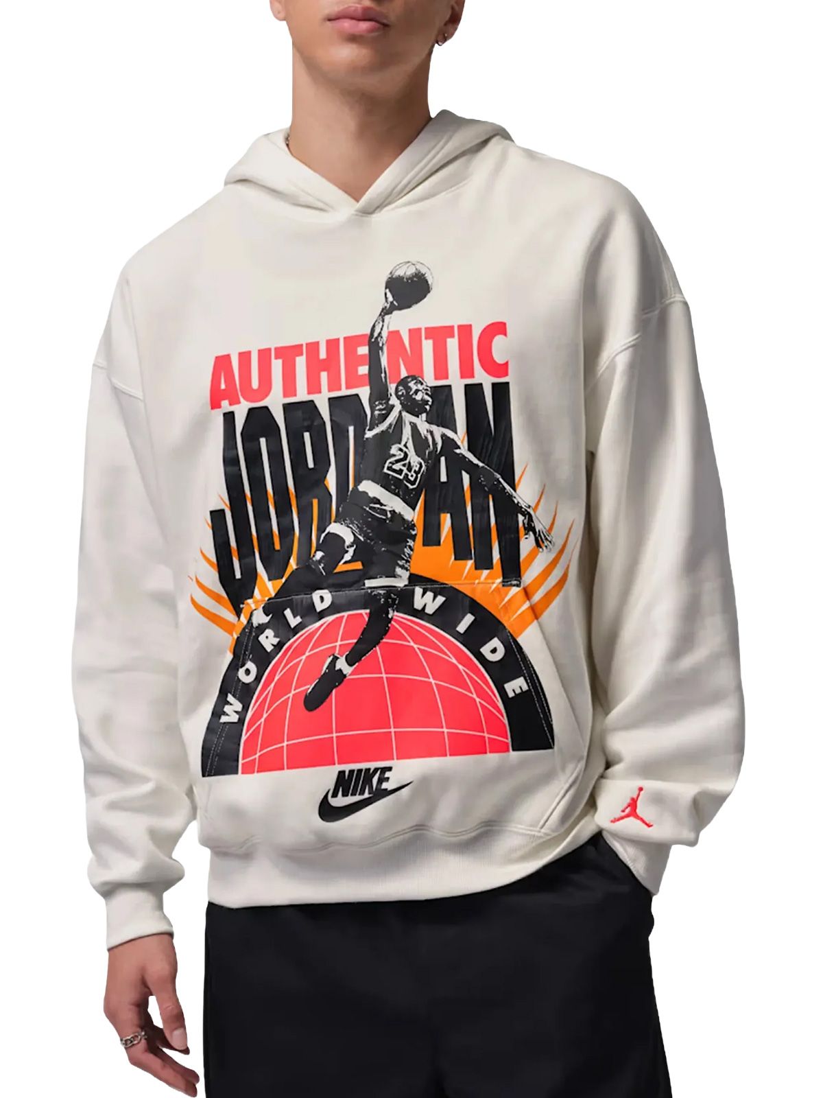 Felpa con cappuccio Jordan Brooklyn grigia NIKE