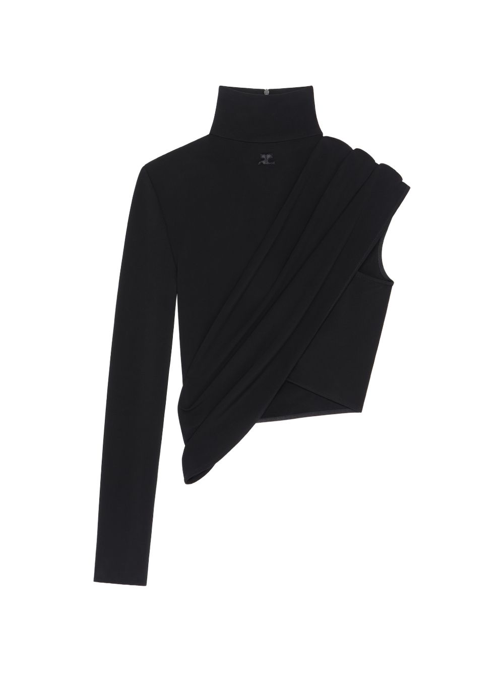 Top asimmetrico nero