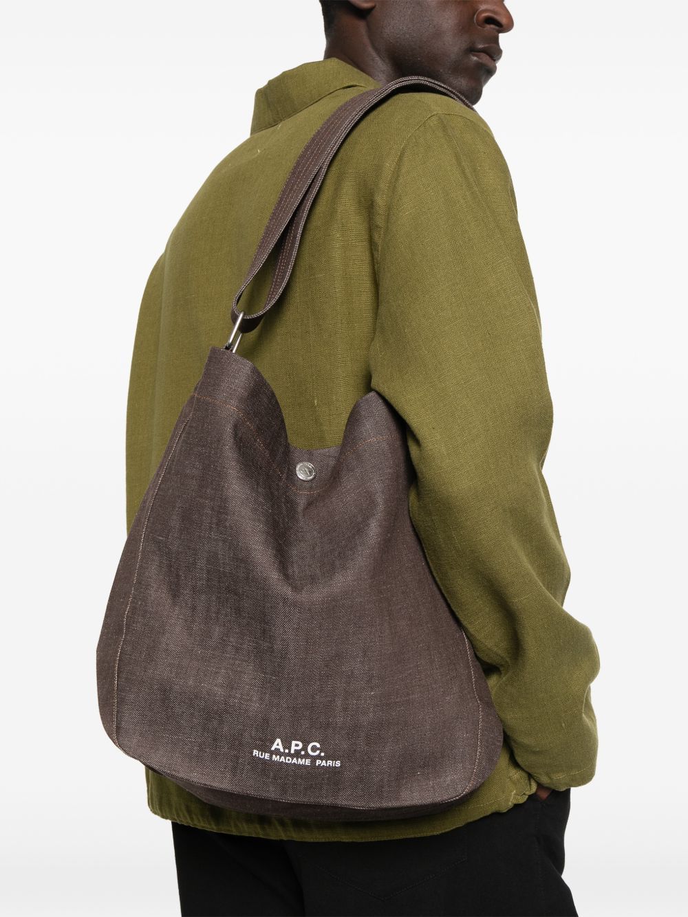 besace journal marrone A.P.C.