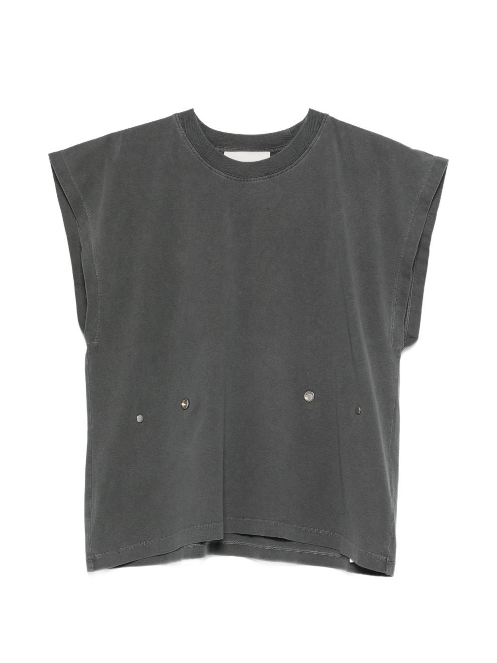 Grey zero waste adjustable tee