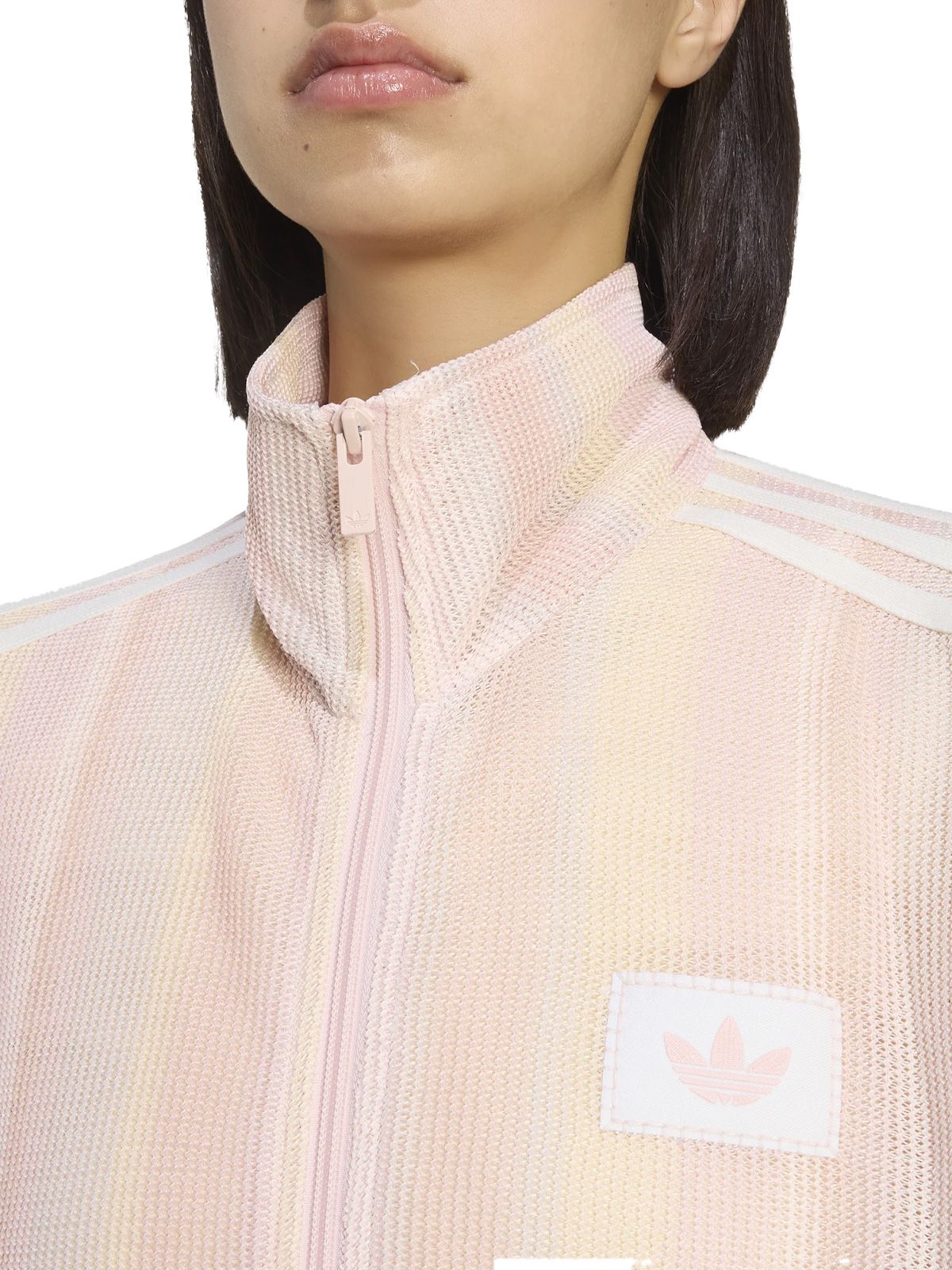 zip track jacket summer glow firebird ky2031 pink sweatshirts - women ADIDAS ORIGINALS