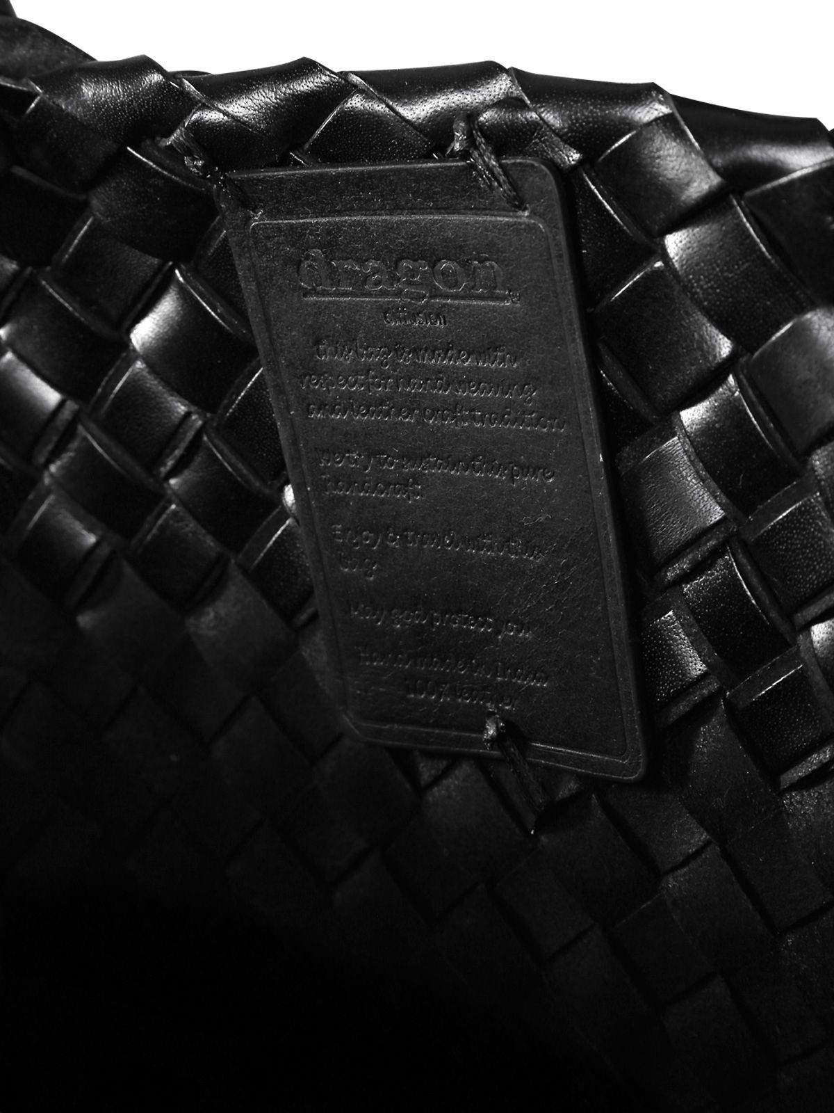 egola woven leather bag black bags - women DRAGON DIFFUSION