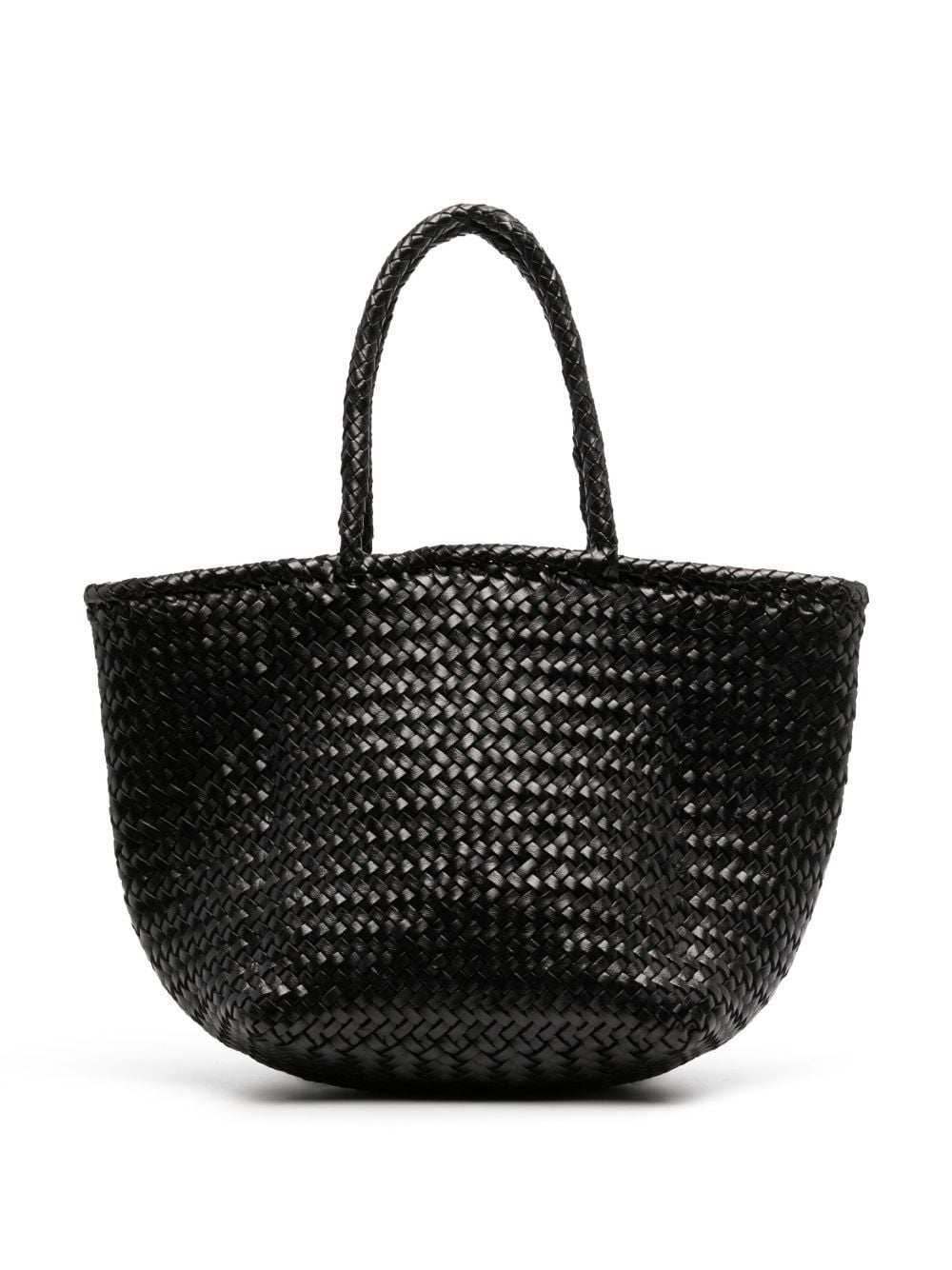 grace woven leather shoulder bag black bags - women