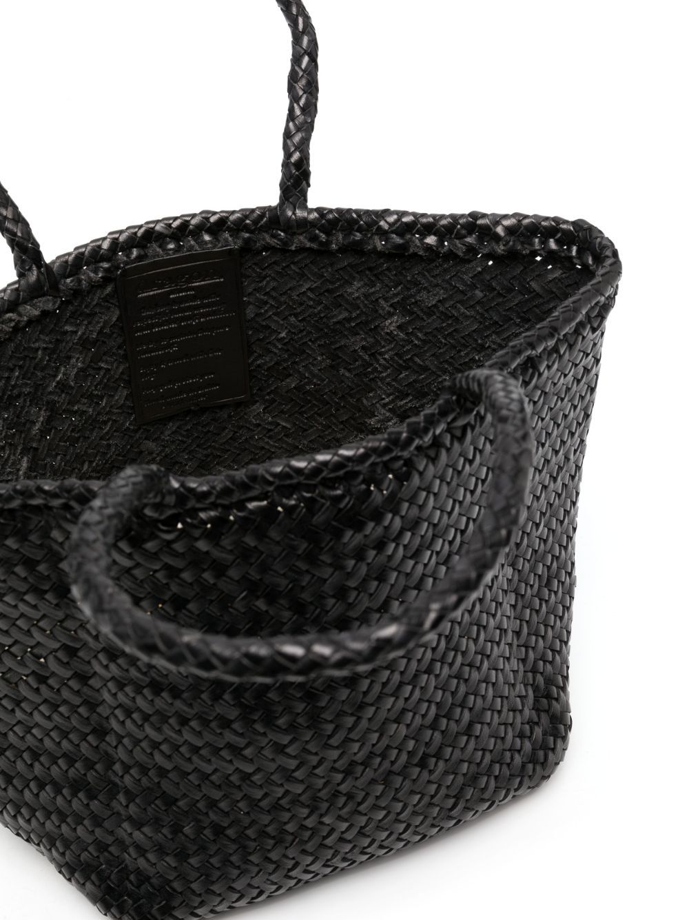 grace woven leather shoulder bag black bags - women DRAGON DIFFUSION